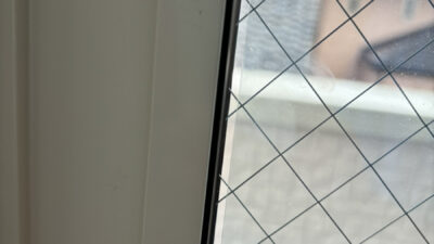 網入りペアガラスへの窓ガラスフィルム施工事例